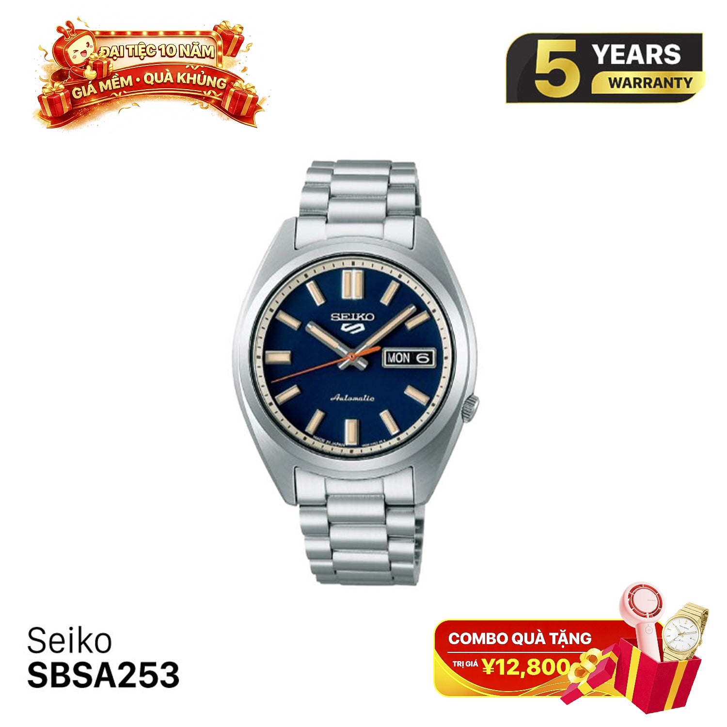 Jam tangan mekanik Seiko 5 Sport seri SNXS SBSA253 