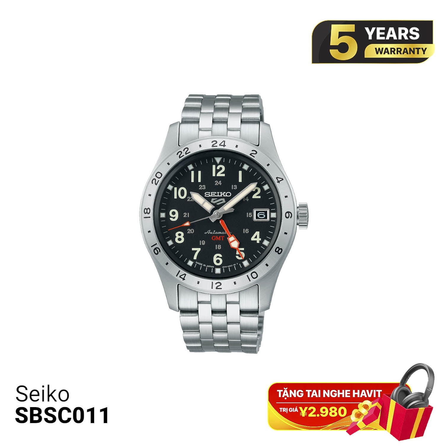 Jam tangan mekanik Seiko 5 Field series SBSC011 - Menerima pesanan 