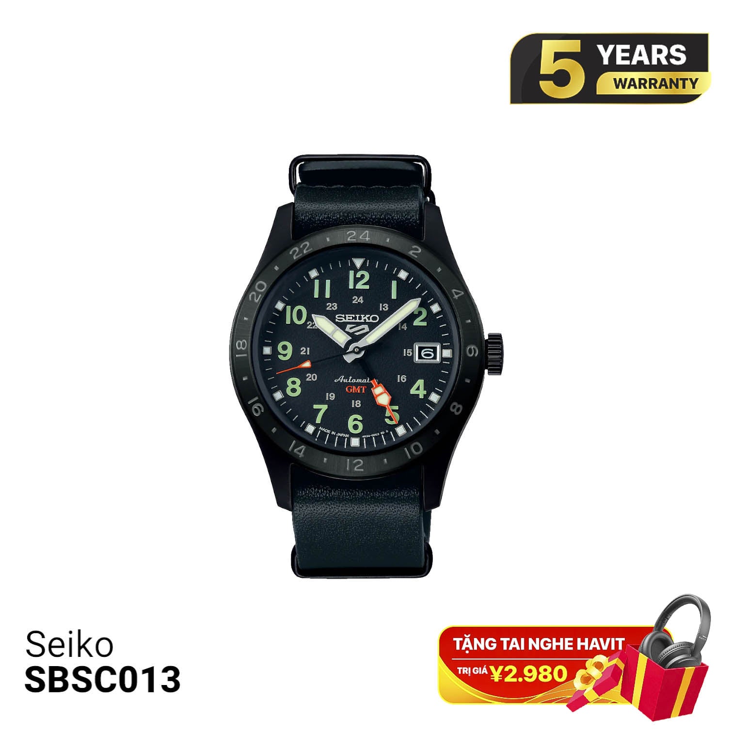 Jam tangan mekanik Seiko 5 Field series SBSC013 - Menerima pesanan 