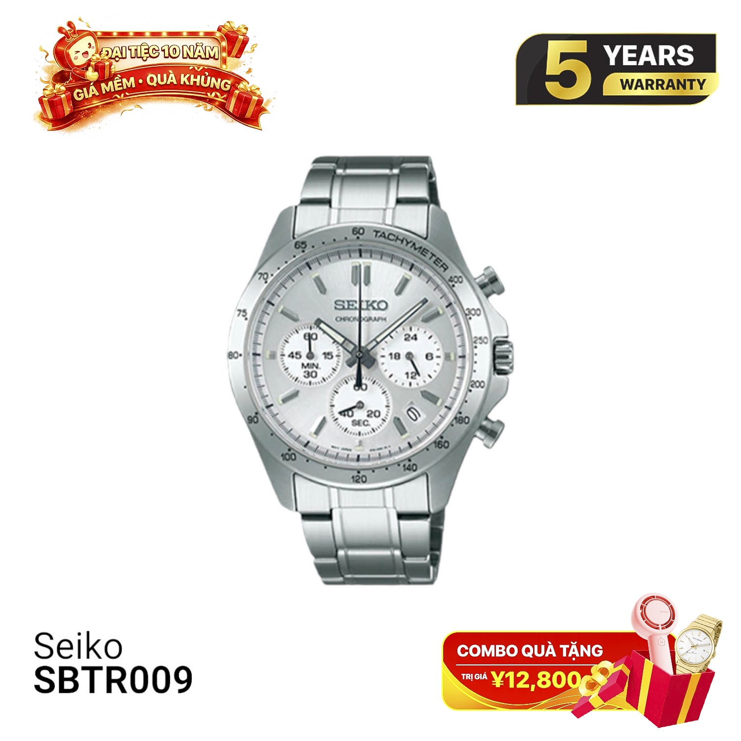 Jam Tangan Seiko Chronograph SBTR009 Bertenaga Baterai - Menerima Pesanan 