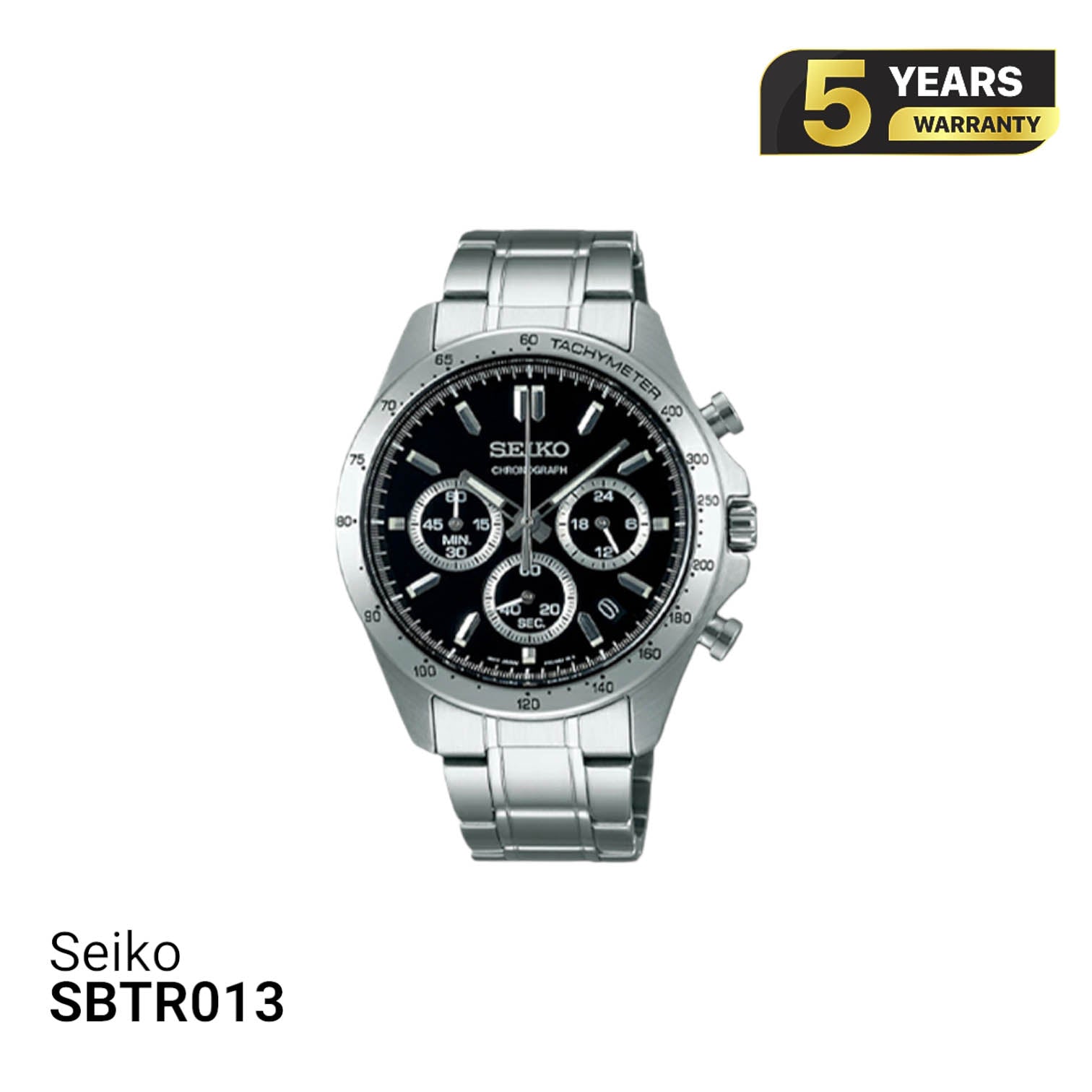 Jam Tangan Seiko Chronograph SBTR013 Bertenaga Baterai - Menerima Pesanan 