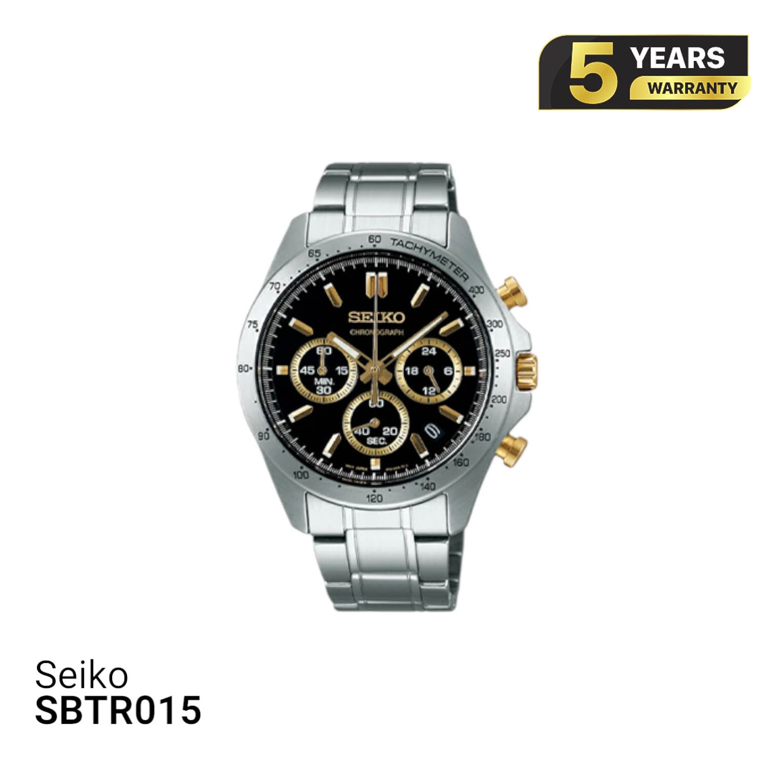 Jam Tangan Seiko Chronograph SBTR015 Bertenaga Baterai - Menerima Pesanan 