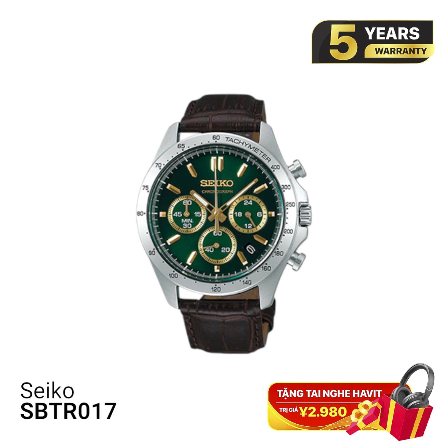 Jam Tangan Seiko Chronograph SBTR017 Bertenaga Baterai - Menerima Pesanan 