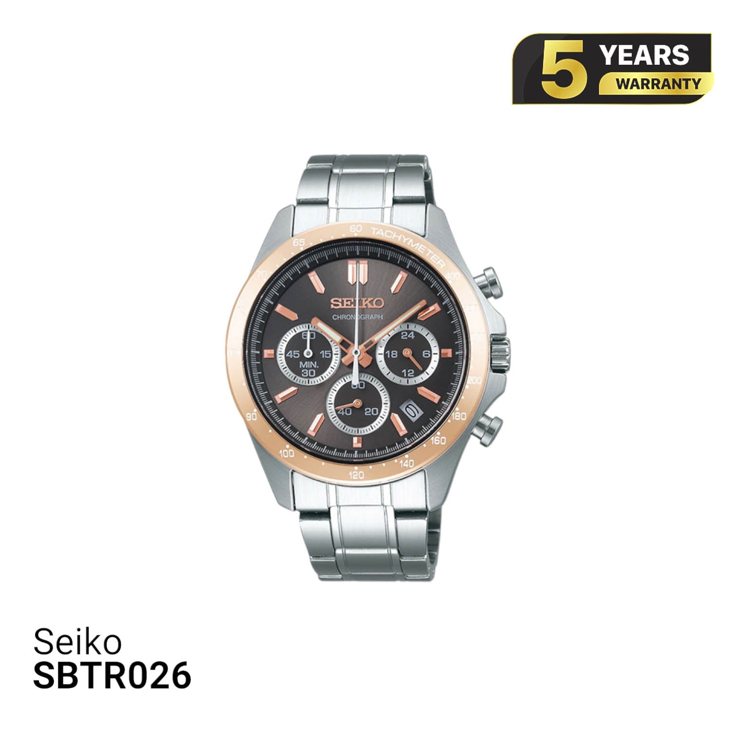 Jam Tangan Seiko Chronograph SBTR026 Bertenaga Baterai - Menerima Pesanan 