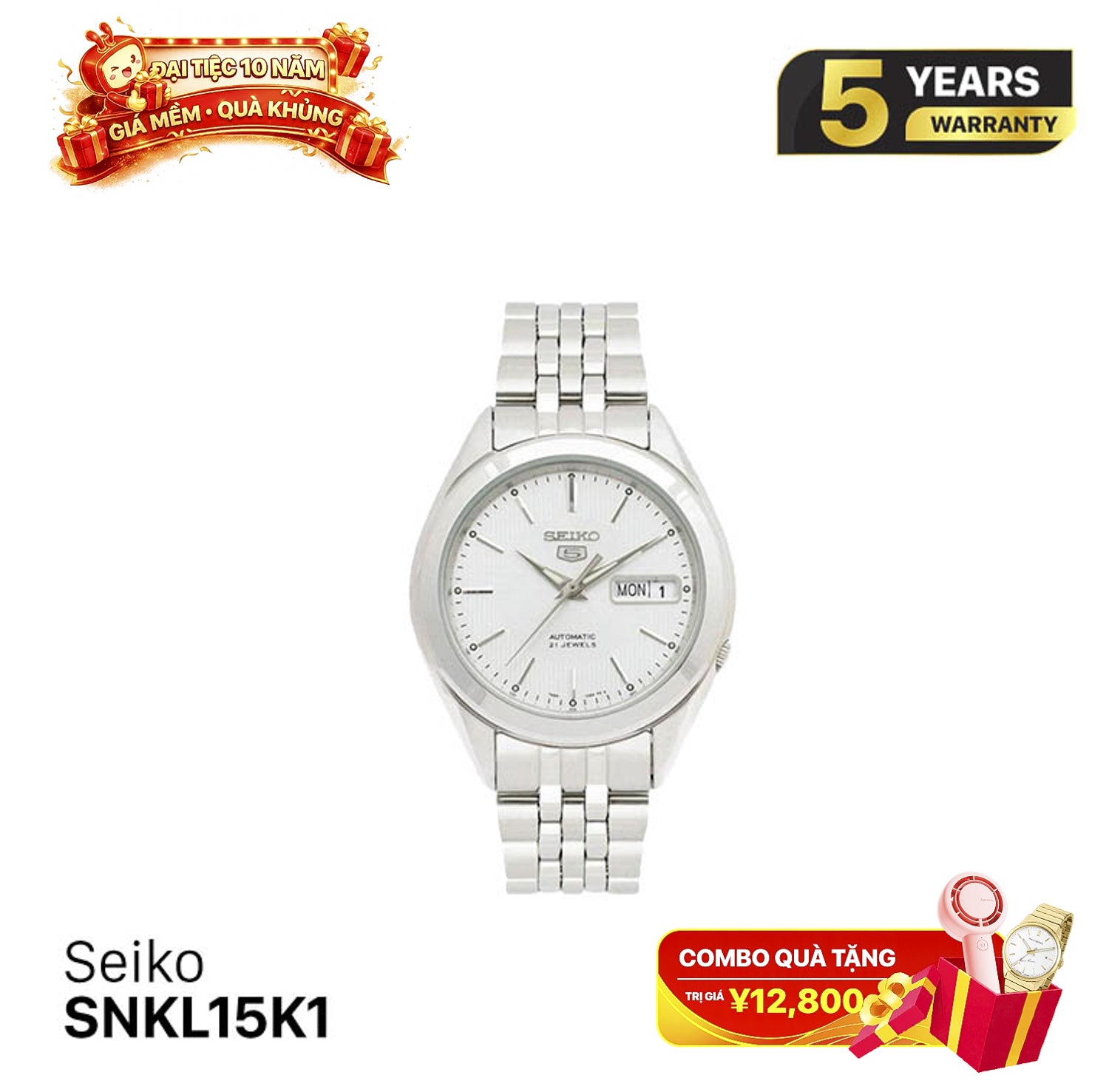 Jam tangan Seiko 5 SNKL15K1 