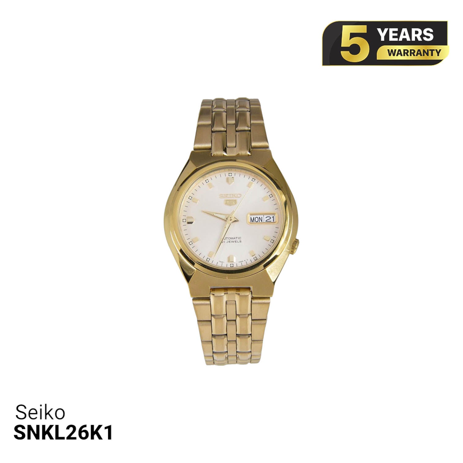 Jam tangan bertenaga surya Seiko 5 SNKL26K1 