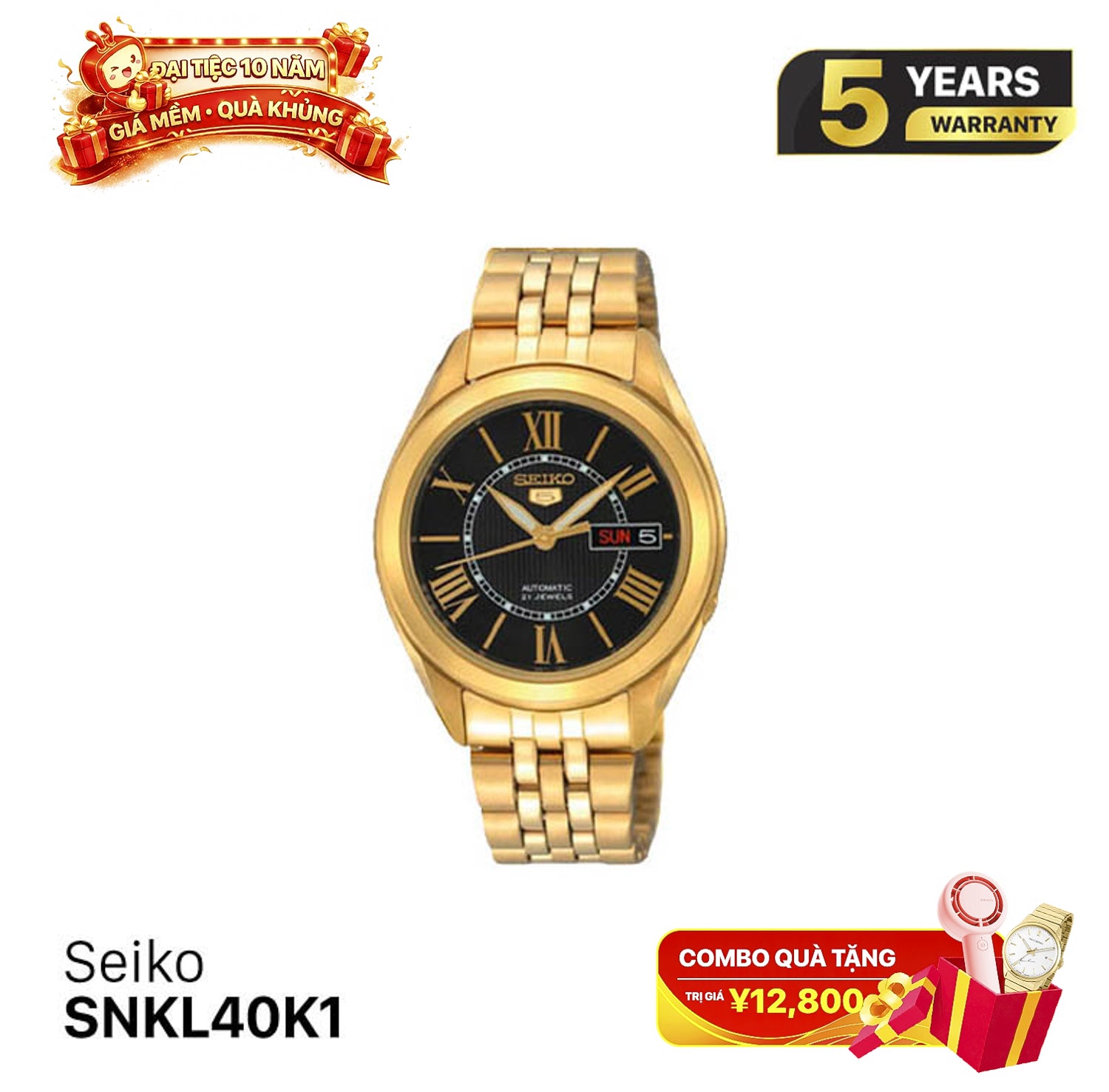 Jam Tangan Mekanik Seiko 5 SNKL40K1 