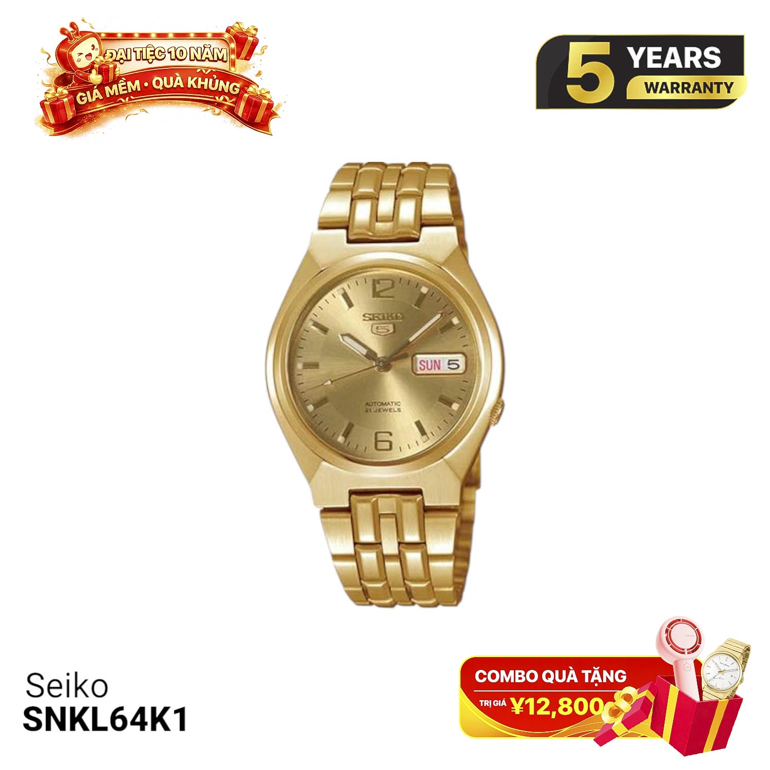 Jam Tangan Mekanik Seiko 5 SNKL64K1 