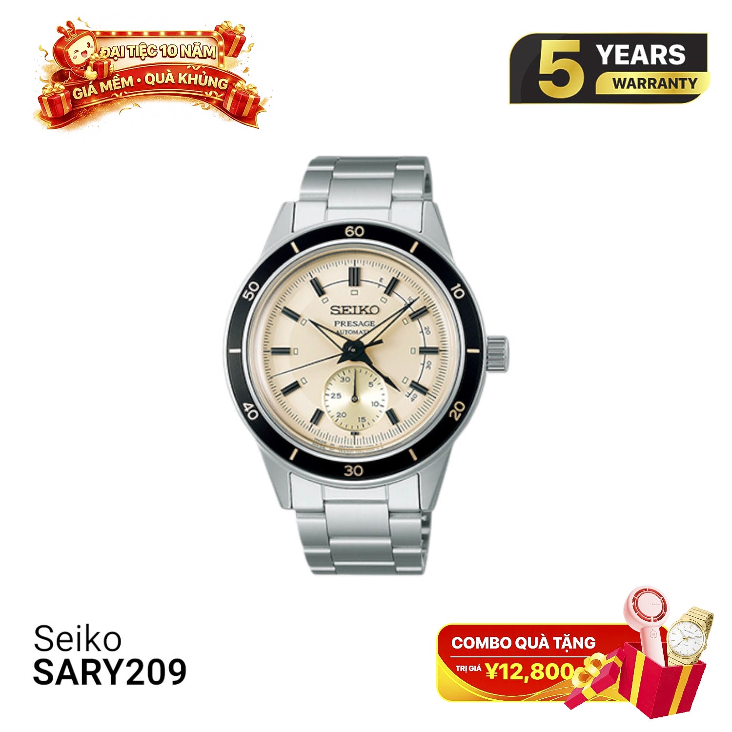 Jam Tangan Mekanik Seiko Pressage Style 60's SARY209 - Menerima Pesanan 
