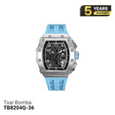 Jam Tangan Tsar Bomba Stainless Steel TB8204Q Bertenaga Baterai 