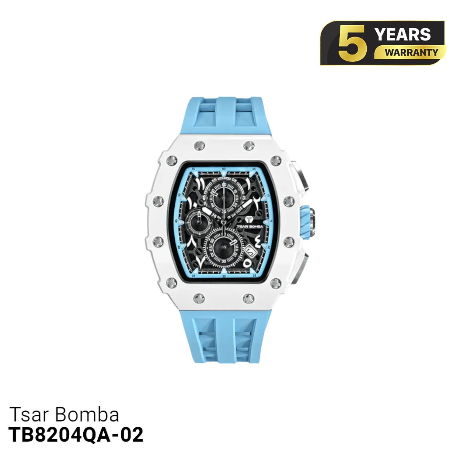 Jam Tangan Bertenaga Baterai Tsar Bomba Ceramic TB8204QA 