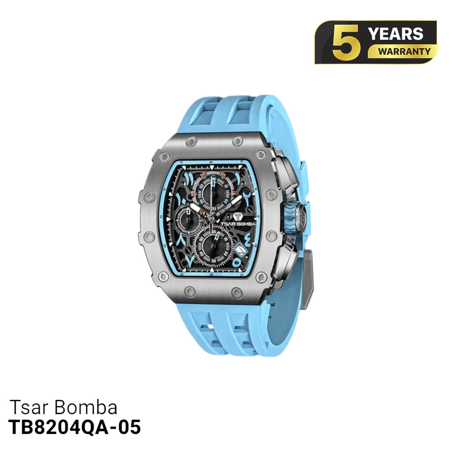 Jam Tangan Bertenaga Baterai Tsar Bomba Ceramic TB8204QA 