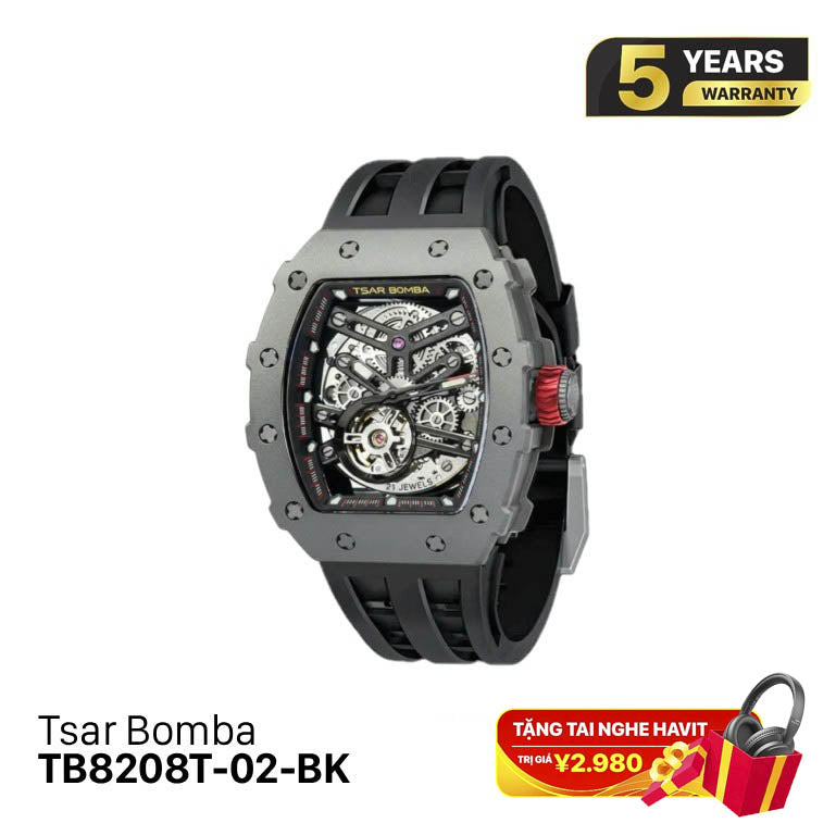 Jam Tangan Mekanik Tsar Bomba Titanium TB8208T 