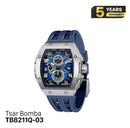 Jam Tangan Tsar Bomba Stainless Steel TB8211Q Bertenaga Baterai 