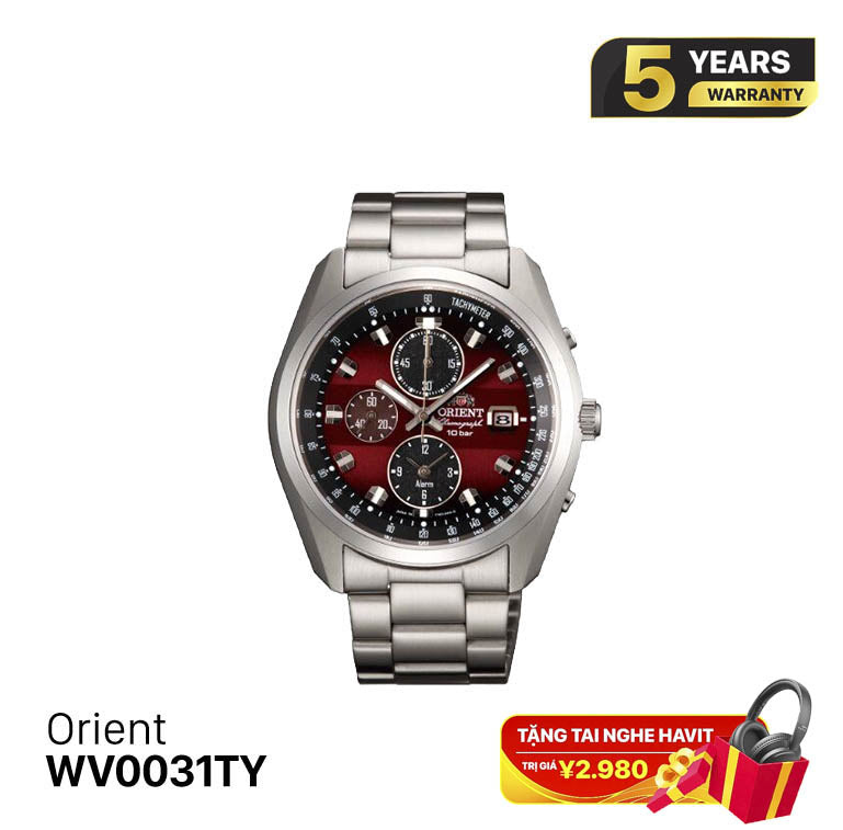 Jam Tangan Orient Chronograph WV0031TY Bertenaga Surya - Menerima Pesanan 
