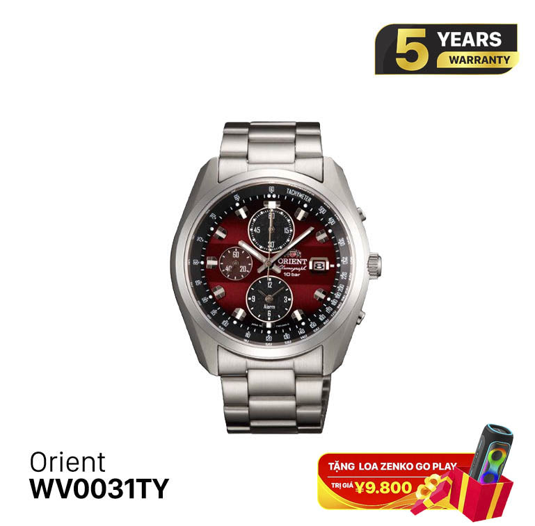 Jam Tangan Orient Chronograph WV0031TY Bertenaga Surya - Menerima Pesanan 