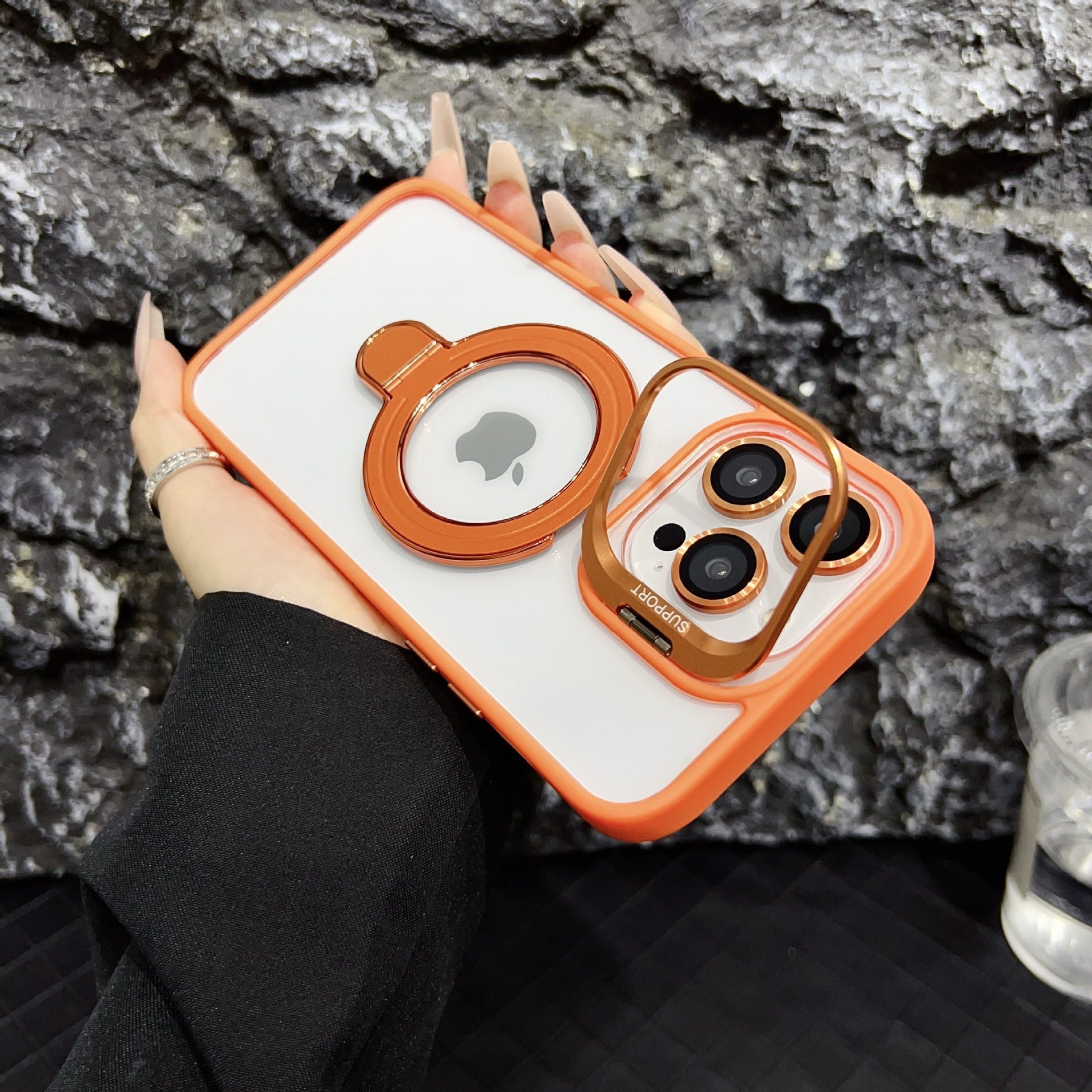 Casing Transparan MagSafe untuk iPhone 