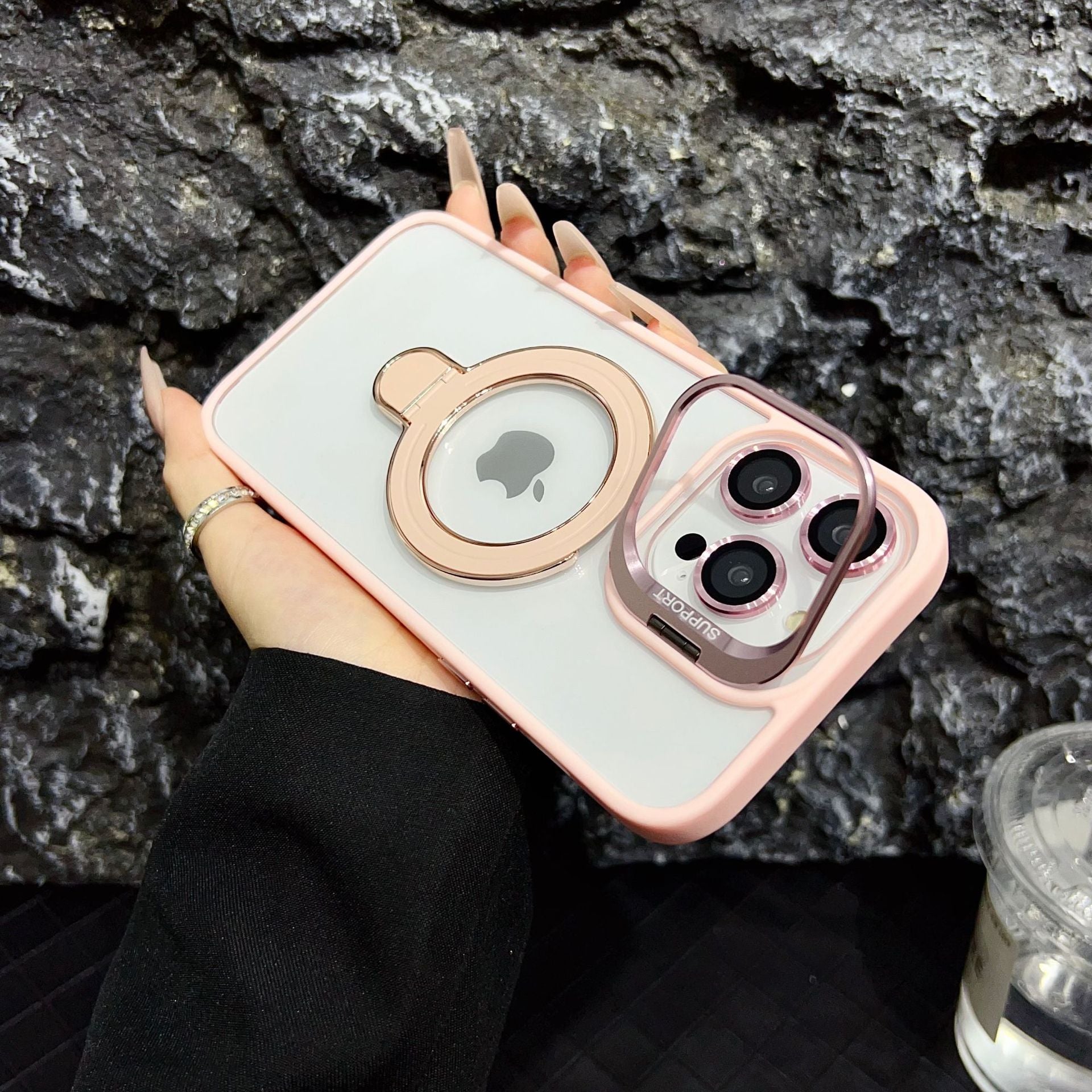 Casing Transparan MagSafe untuk iPhone 
