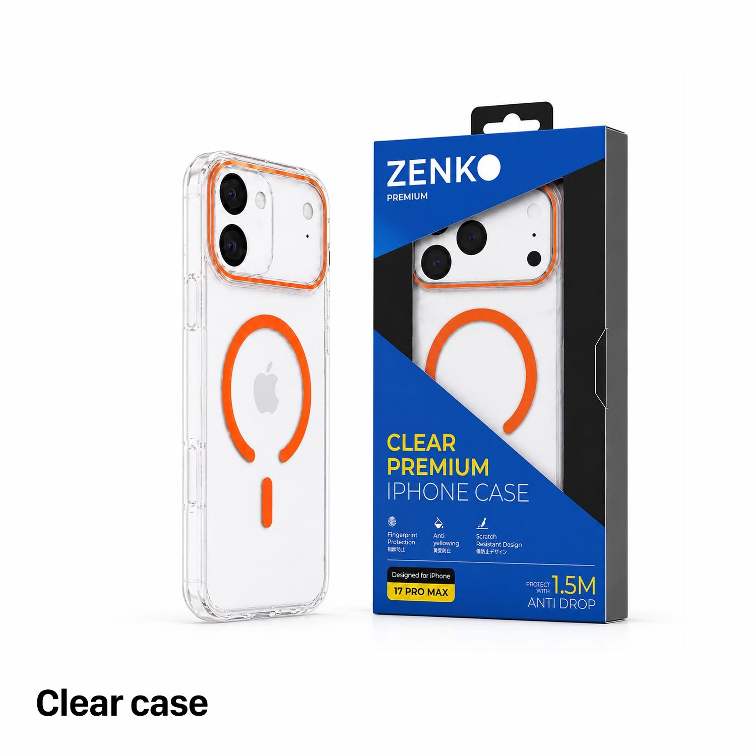 Casing Transparan MagSafe untuk iPhone 