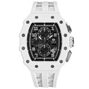 Jam Tangan Tsar Bomba Ceramic TB8204B Bertenaga Baterai 