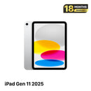 iPad Generasi ke-11 11" 128GB Perak 5G + Wifi 100% Kondisi Fullbox, Baterai 100% Dari SB 