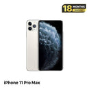 iPhone 11 Pro Max 256GB Silver, kondisi 98%, baterai 100%. Paket data seluler sudah lunas, berfungsi seperti perangkat Apple internasional (Baterai sudah diganti, terdapat goresan pada bezel, goresan pada layar, 1x noda kecil) - HH4473 