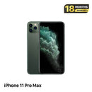 iPhone 11 Pro Max 256GB Hijau, kondisi 98%, baterai 100%. Paket data seluler sudah lunas, berfungsi seperti perangkat Apple internasional (Baterai sudah diganti, terdapat goresan pada bezel, bezel kamera, dan layar). - HH6743 