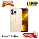 iPhone 13 Pro Max 128GB Emas 98% baterai 87% Versi internasional dari SB (Tidak menggunakan SIM SB - bezel retak) - HH3480 