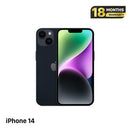 iPhone 14 128GB Hitam 98% baterai 100% Versi internasional dari AU (Tidak menggunakan SIM AU - Baterai sudah diganti, bezel kamera tergores) - HH4980 