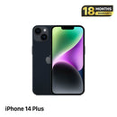 iPhone 14 Plus 256GB Hitam, kondisi 98%, baterai 88%. Paket data seluler sudah lunas, berfungsi seperti perangkat Apple internasional (goresan di tepi, goresan di bezel kamera) - HH3147 
