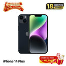 iPhone 14 Plus 256GB Hitam, kondisi 98%, baterai 88%. Paket data seluler sudah lunas, berfungsi seperti perangkat Apple internasional (goresan di tepi, goresan di bezel kamera) - HH3147 