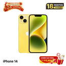 iPhone 14 128GB Emas 98% baterai 88% Versi internasional dari DCM (Tidak kompatibel dengan SIM DCM - Layar tergores, penyok di tepi, goresan pada bezel kamera) - HH3940 