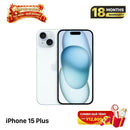 iPhone 15 Plus 128GB Hitam, baterai 98%, kondisi baterai 89%, versi Apple Internasional (terdapat goresan pada bezel dan lensa kamera) - HH6569 