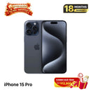 iPhone 15 Pro 128GB Biru Titanium 98% baterai 91% Versi Apple Internasional (tepi tergores) - HH0308 