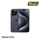 iPhone 15 Pro 128GB Biru Titanium 98% baterai 91% Versi Apple Internasional (tepi tergores) - HH0308 