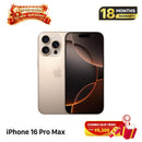 iPhone 16 Pro Max baru, belum dibuka, bersertifikasi CPO. 