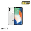 iPhone X 256GB Silver, kondisi 98%, baterai 100%. Paket data seluler sudah lunas, berfungsi seperti perangkat Apple internasional (goresan pada bezel dan layar, DTP) - HH9921 