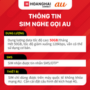 Kartu SIM AU dengan panggilan tak terbatas dan data 50GB, harga 3980¥ 