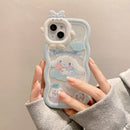 Casing Ponsel HHPK50 Cinamoroll dengan Tepi Bergelombang 