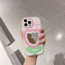 Casing Ponsel HHPK48 dengan Finishing Mengkilap Motif Tulip 