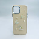 Casing Ponsel HHPK09 dengan Hiasan Mutiara 3D 