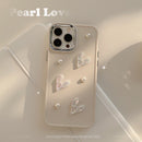 Casing Ponsel HHPK09 dengan Hiasan Mutiara 3D 