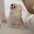 Casing ponsel HHPK08 dengan motif beruang 