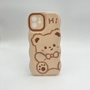 Casing ponsel HHPK08 dengan motif beruang 