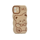 Casing ponsel HHPK08 dengan motif beruang 