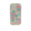 Casing ponsel HHPK15 berlapis cermin dengan motif kelinci 