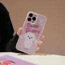Casing Ponsel Anak Anjing Merah Muda HHPK11 