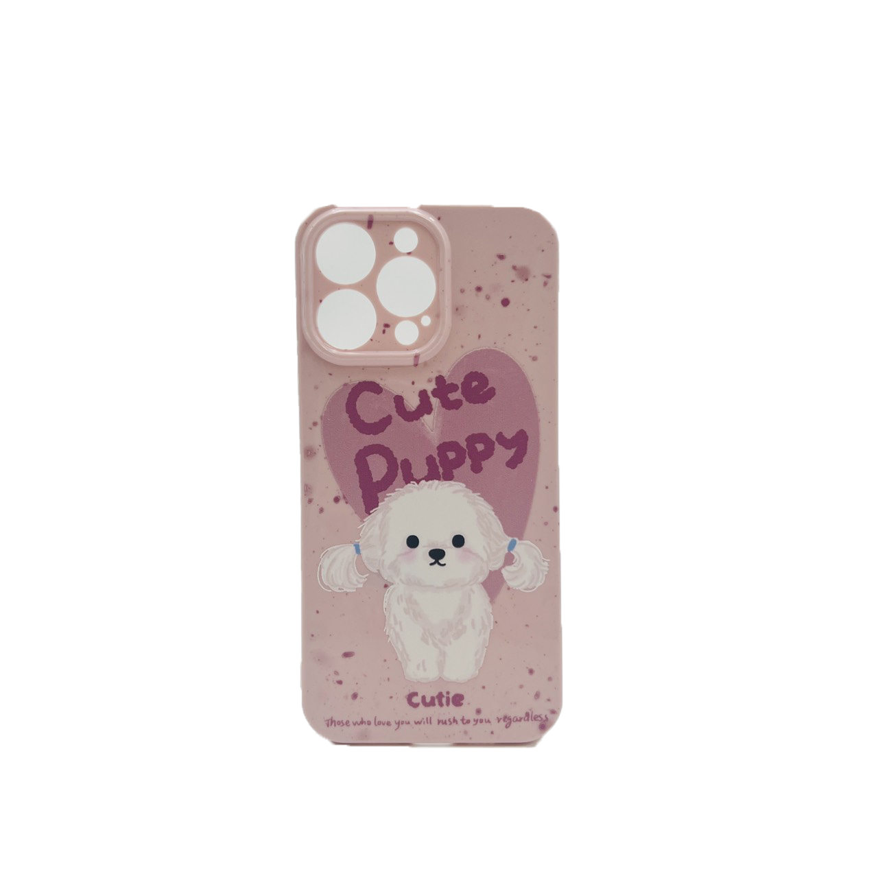 Casing Ponsel Anak Anjing Merah Muda HHPK11 