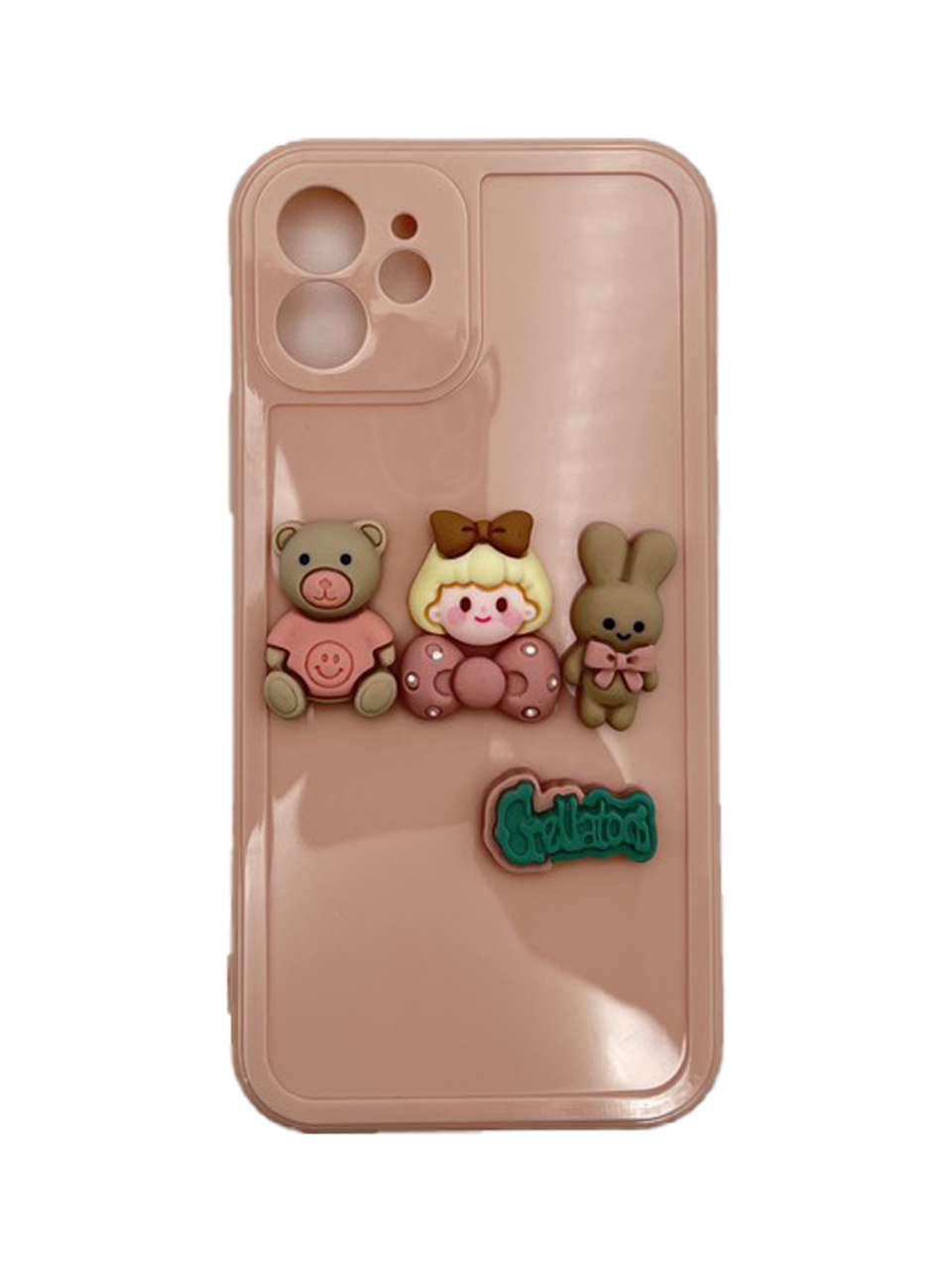 Casing Ponsel 3D HHPK28 Warna Pink 