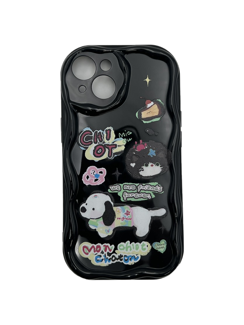 HHPK46 Casing Ponsel Anjing Lucu 